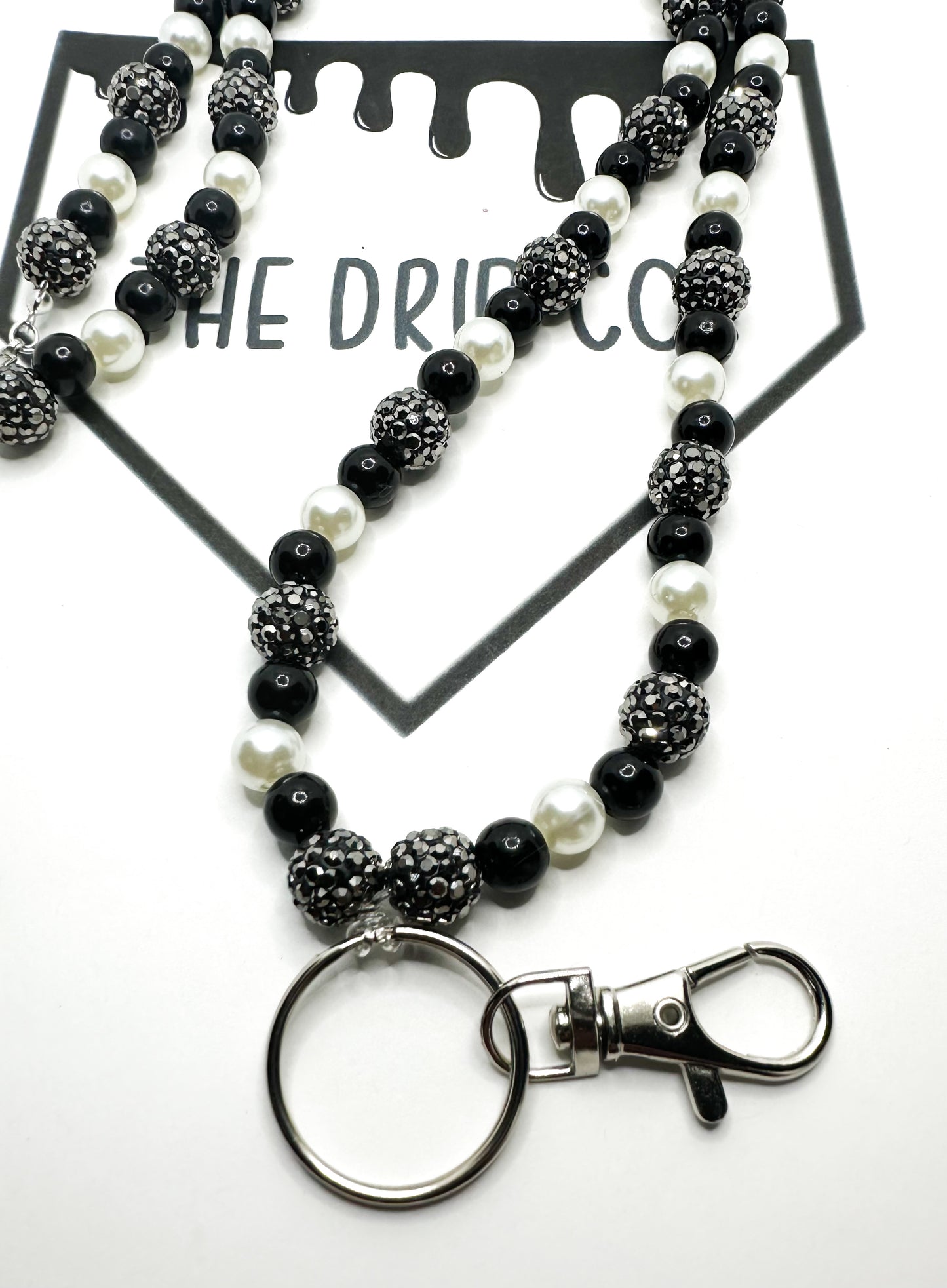 Charcoal Pearl Lanyard