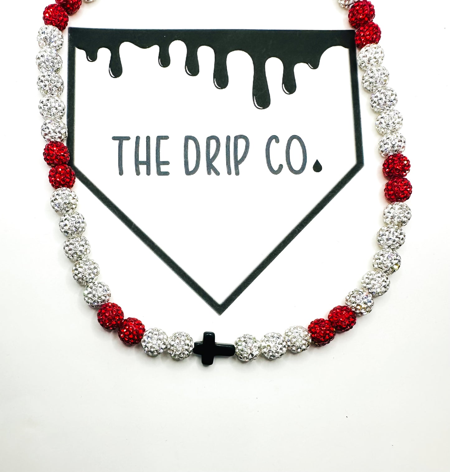 Red Ice Rhinestone Necklace