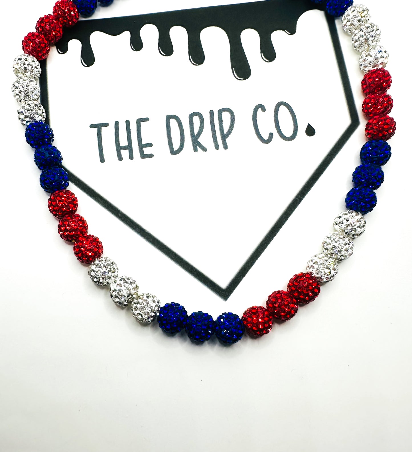 America Rhinestone Necklace