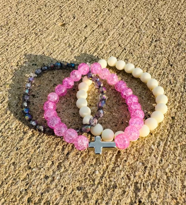 Pink Night Bracelet Set