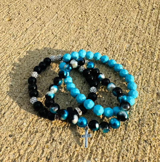 Turquoise Night Bracelet Set