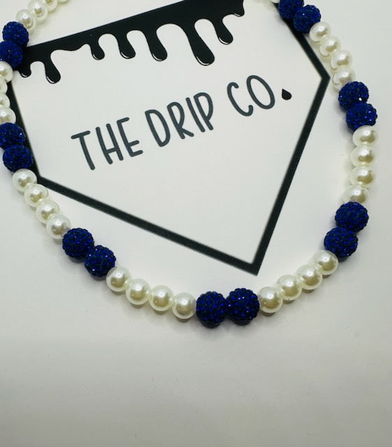 Blue Devil Pearl Necklace